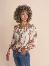 Load image into Gallery viewer, Elenza Lillum 3/4 Blouse-Toasted Nut