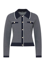 Load image into Gallery viewer, Astoria Crepe Jacket-Navy