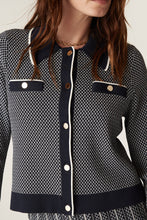 Load image into Gallery viewer, Astoria Crepe Jacket-Navy