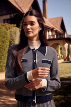 Load image into Gallery viewer, Astoria Crepe Jacket-Navy