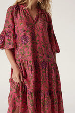 Load image into Gallery viewer, Balmoral Tiered Dress-Pink Floral