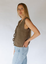 Load image into Gallery viewer, Tie Vest- Natural (and Mocha)