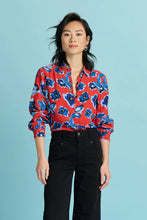 Load image into Gallery viewer, Blouse-Mila Flower Glory Red