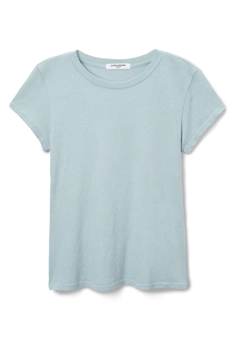Sheryl Recycled Cotton Baby Tee-Celestial Blue
