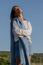 Load image into Gallery viewer, Shawl / Wrap / Scarf-Denim