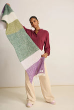 Load image into Gallery viewer, Shawl-Stripes French Violet
