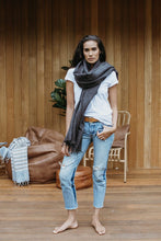 Load image into Gallery viewer, Scarf-Charcoal