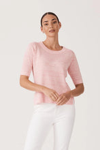 Load image into Gallery viewer, Linen Knit Tee-Pale Pink