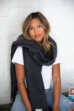 Load image into Gallery viewer, Scarf-Charcoal