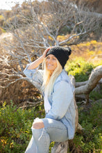 Load image into Gallery viewer, Grace Beanie-Noir