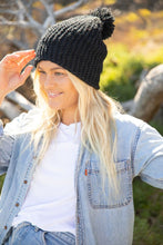 Load image into Gallery viewer, Grace Beanie-Noir