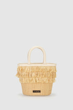 Load image into Gallery viewer, Blanca Raffia Fringe Mini Bag-Natural