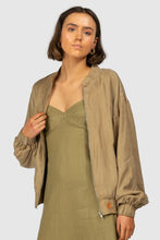 Load image into Gallery viewer, Salvador Monogram Bomber Khaki