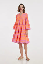 Load image into Gallery viewer, Ella Dress-Neon Orange/Fushia