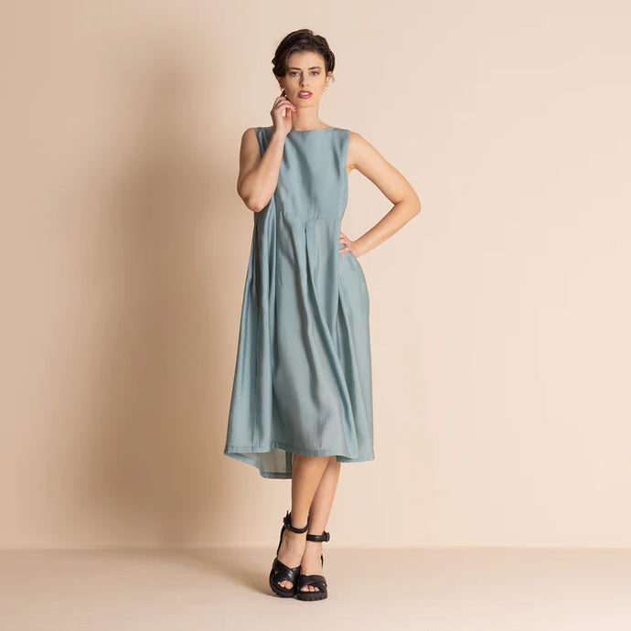 Bamboo Molly Slip Dress-Duck Egg Blue