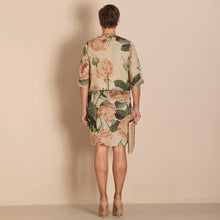 Load image into Gallery viewer, Roses Linen Birdie Jacket
