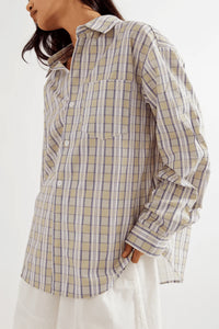Greenworld Button Down-Sage