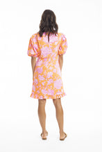 Load image into Gallery viewer, Layla Bubble Sleeve Dress-Orange