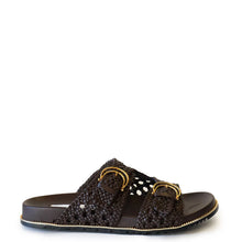 Load image into Gallery viewer, Holly Slide-Chocolate Woven PRE-ORDER