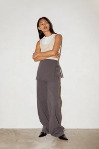 Fifi Layered Trouser-Taupe