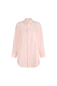 Peachy Oversized Shirt-Baby Pink