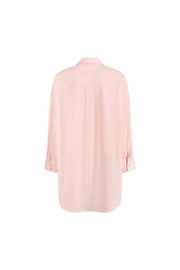 Peachy Oversized Shirt-Baby Pink