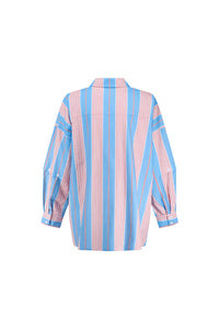 Eastern Shirt-Baby Blue/Pink