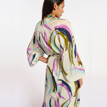 Load image into Gallery viewer, Dusun Dress-Abstract Print Off White