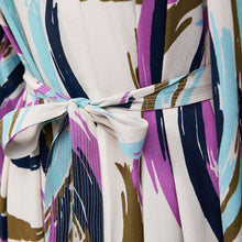 Load image into Gallery viewer, Dusun Dress-Abstract Print Off White