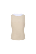 Load image into Gallery viewer, Millie Double Layer Tank-Sand/White
