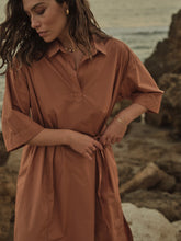 Load image into Gallery viewer, Melli Cotton Dress-Pecan Brown