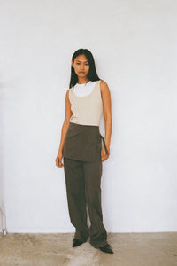 Fifi Layered Trouser-Taupe