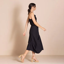 Load image into Gallery viewer, Pima Origami Skirt-Black