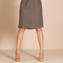 Load image into Gallery viewer, Linen Pleat Shift-Blush, Fern &amp; Taupe