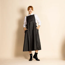 Load image into Gallery viewer, Denim Pinafore-Black