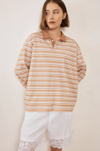 Load image into Gallery viewer, Common Polo-Muted Sunset Stripe