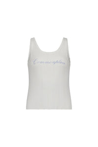 Riviera Pointelle Tank-Cream