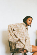 Load image into Gallery viewer, Chapman Monogram 1/4 Zip-Warm Sand/Cream