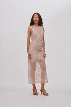 Load image into Gallery viewer, Vita Scribble Long Dress-Blush