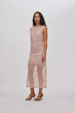 Load image into Gallery viewer, Vita Scribble Long Dress-Blush