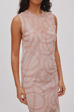 Load image into Gallery viewer, Vita Scribble Long Dress-Blush
