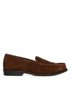 Load image into Gallery viewer, Terrace Ruched Flat Loafer-Brown