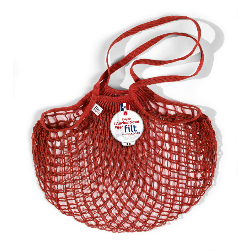 Shopping Net Bag Filt Long Handle 1860-Rouge