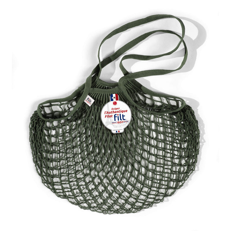 Shopping Net Bag, Filt Long Handle 1860-Kaki