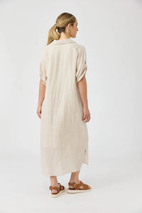 Studio Shirt Dress-100% Linen