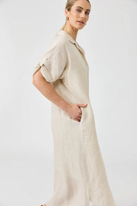 Studio Shirt Dress-100% Linen