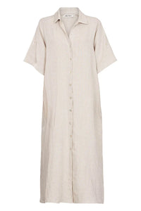 Studio Shirt Dress-100% Linen