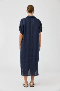Studio Shirt Dress-100% Linen