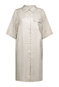 Sunshine Shirt Dress-Silver