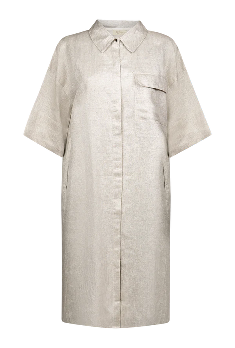 Sunshine Shirt Dress-Silver